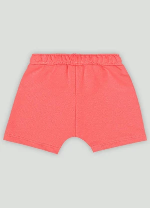Bermuda Bebê Menino em Moletom Up Baby Laranja - UP BABY