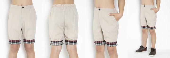 Bermuda Bege com Barra Dobrada