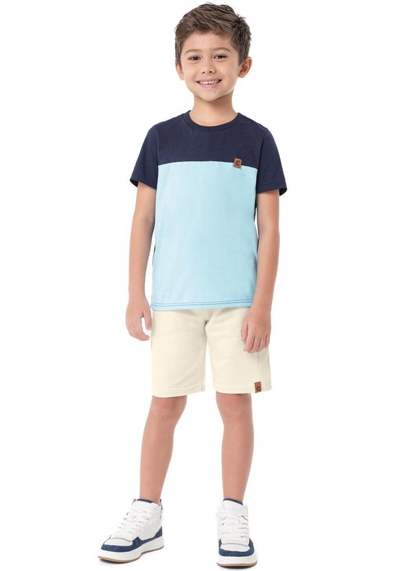 Carinhoso - Bermuda Bege Comfort em Moletom Menino 2