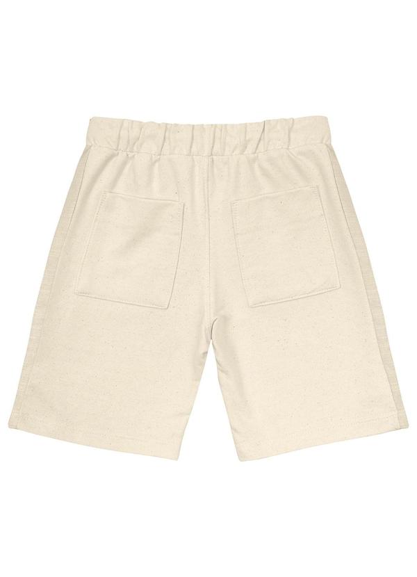 Carinhoso - Bermuda Bege Comfort em Moletom Menino 4