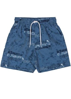 Bermuda Boxer Estampado Quimby Azul - QUIMBY
