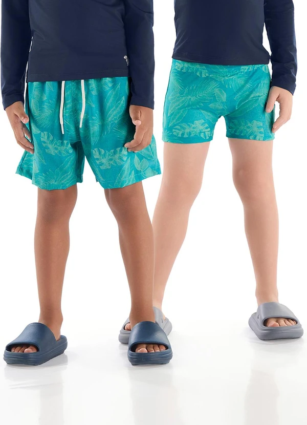 Quimby - Bermuda Boxer Estampado Verde