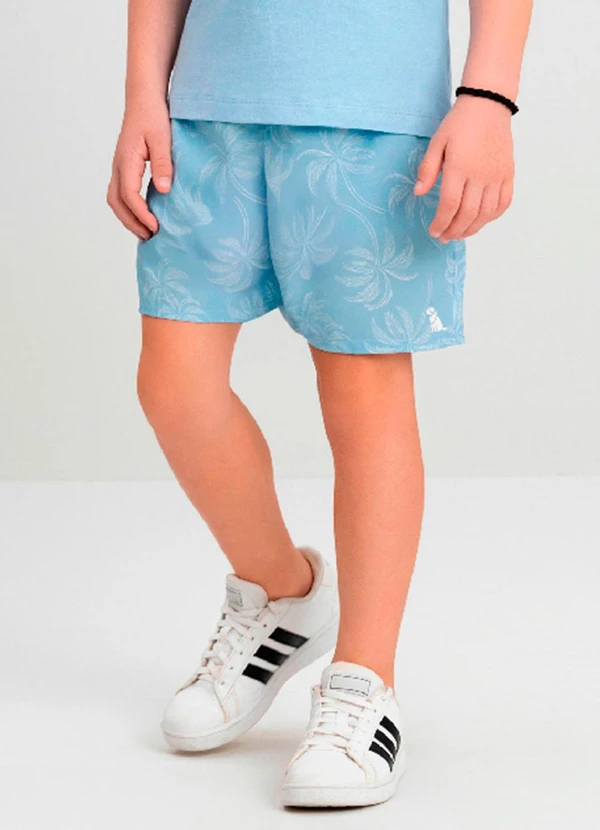 Quimby - Bermuda Boxer Infantil em Microfibra Quimby Azul