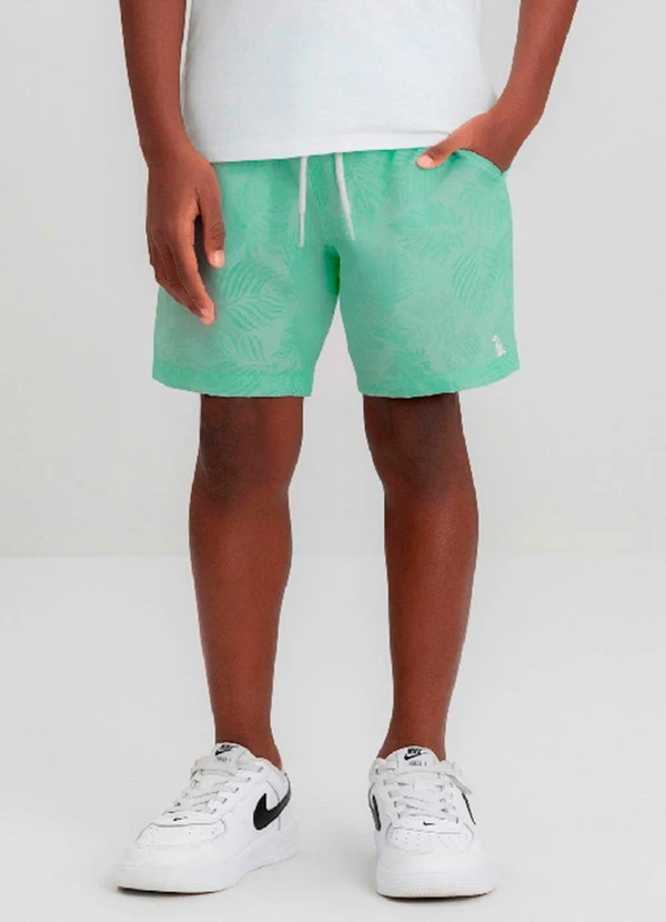 Quimby - Bermuda Boxer Infantil em Microfibra Quimby Verde