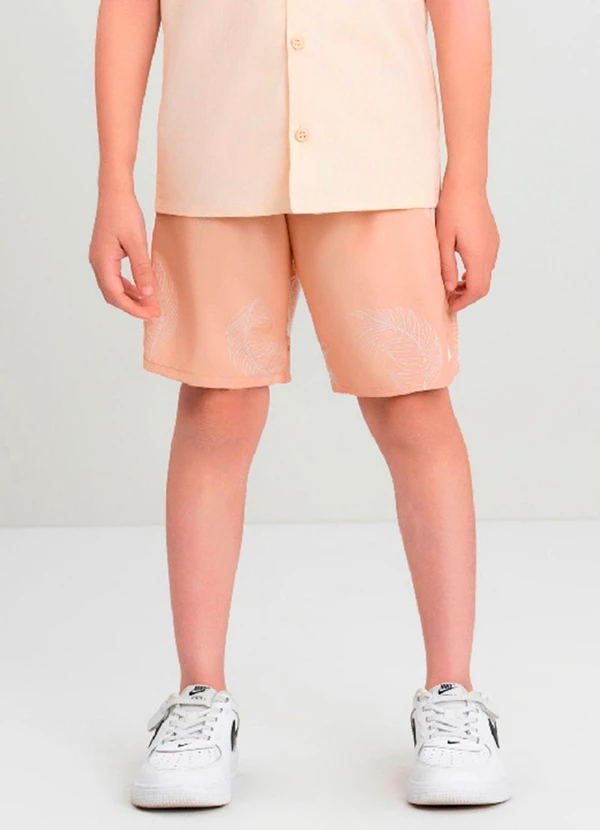 Quimby - Bermuda Boxer Infantil Microfibra Quimby Laranja