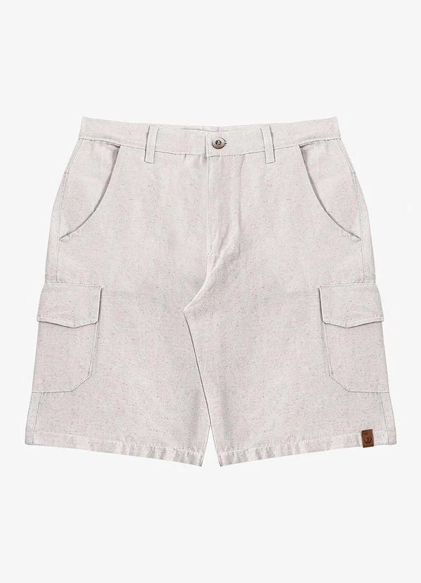 Rovitex - Bermuda Cargo Masculina com Bolsos Shift Cinza