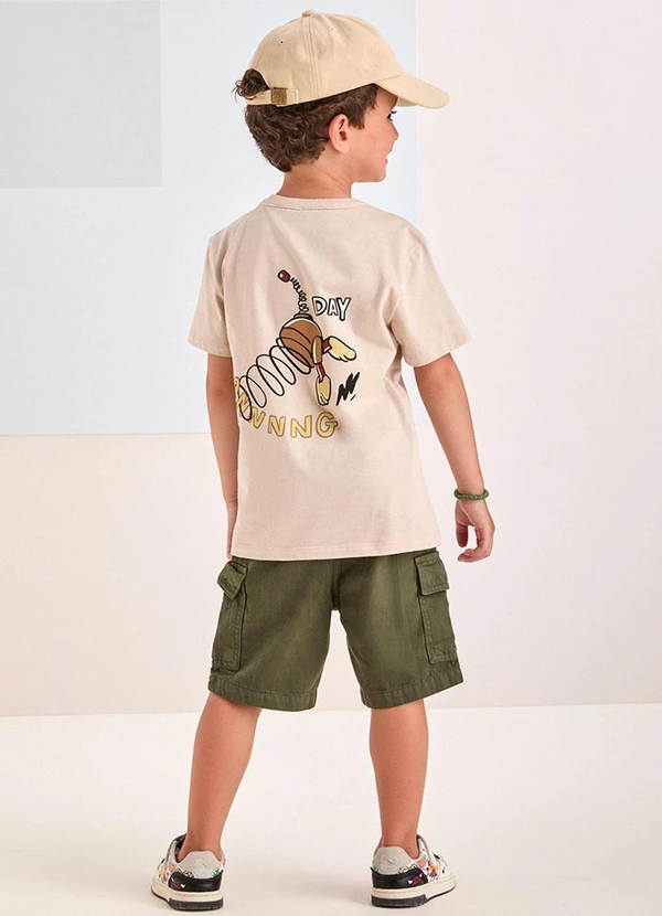 Youccie - Bermuda Cargo Verde de Sarja Verde 4