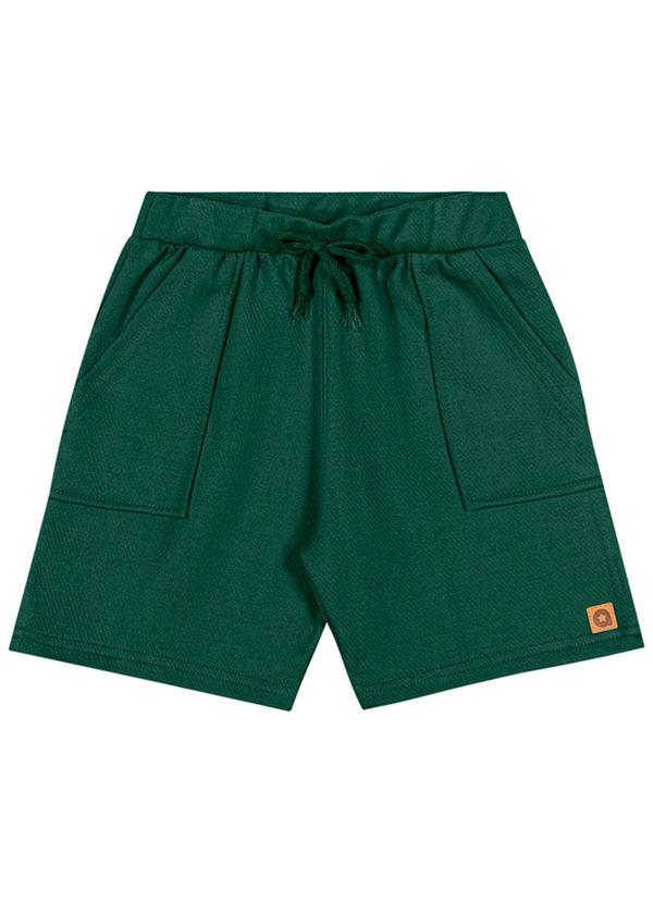 Alenice - Bermuda com Aviamento Especial Meninos Verde