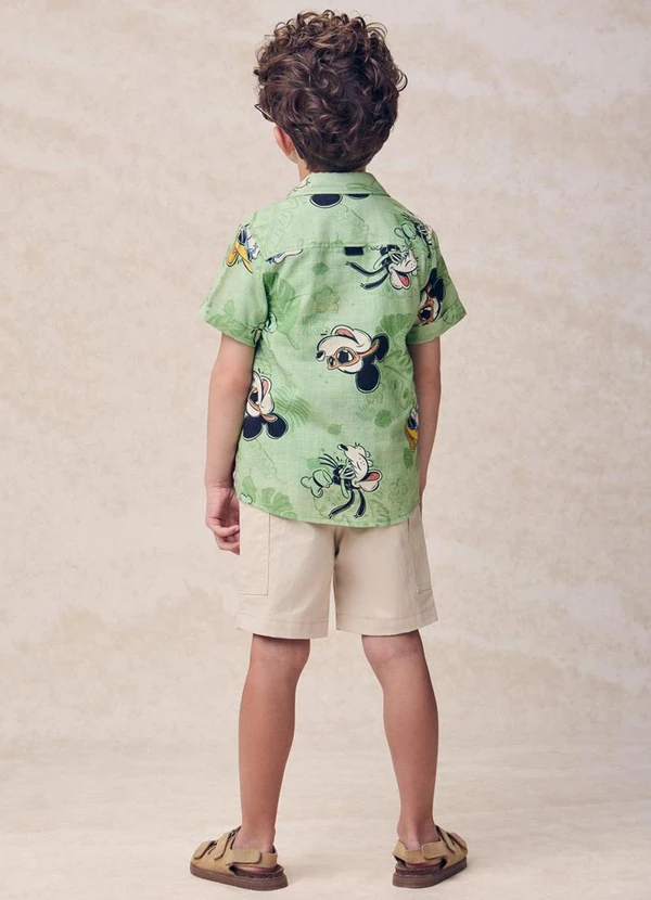 Youccie - Bermuda com Bolso Cargo Bege 4