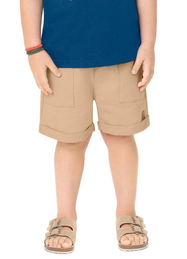 Alenice - Bermuda com Cordão Menino Marrom 1