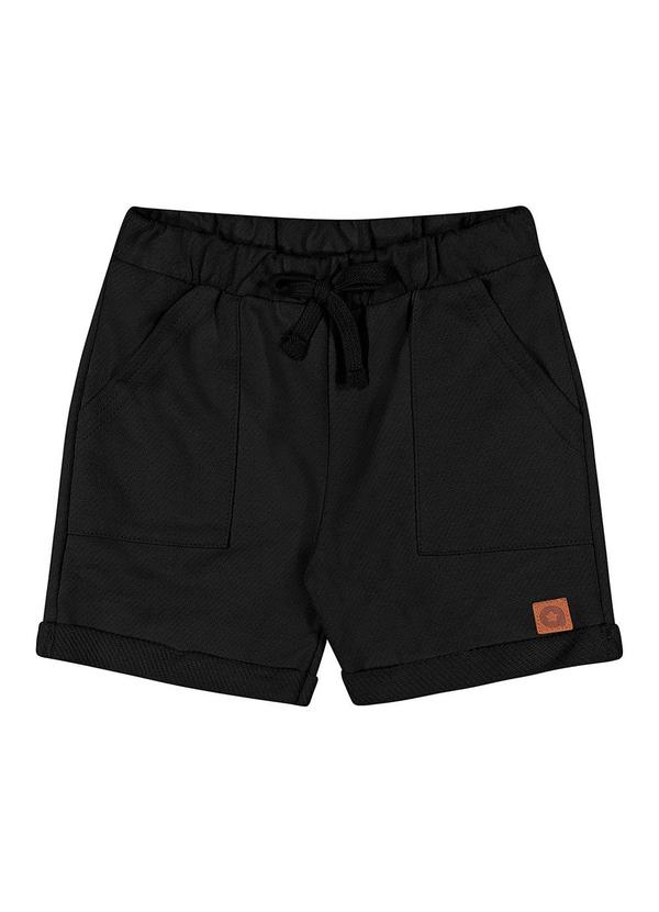 Alenice - Bermuda com Cordão Menino Preto