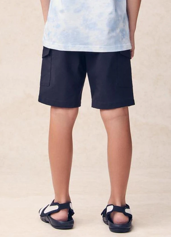 Youccie - Bermuda com Lapelas Preto 2