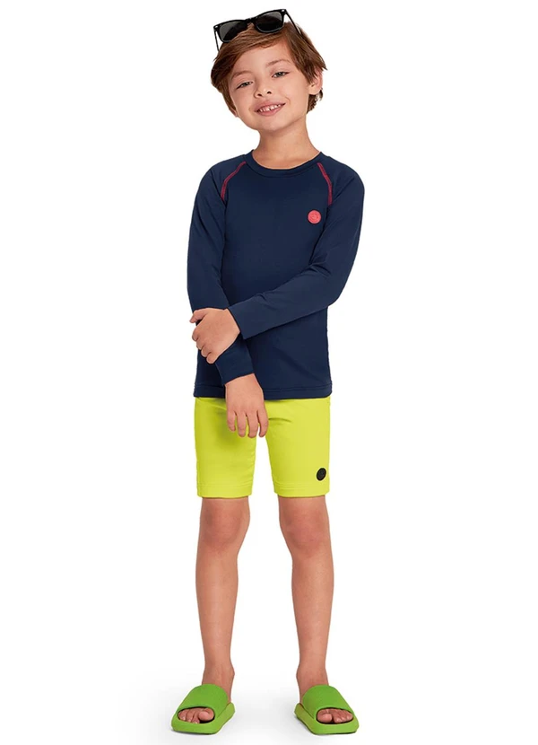 Marisol - Bermuda com Proteção Solar Menino Verde 2