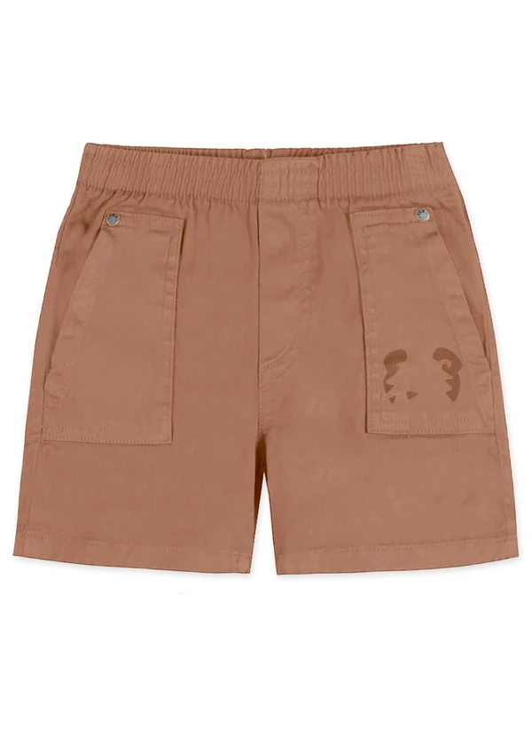 Tigor T Tigre - Bermuda Comfort Bebê Marrom