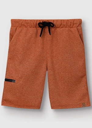 Carinhoso - Bermuda Comfort em Moletom Terracota - CARINHOSO