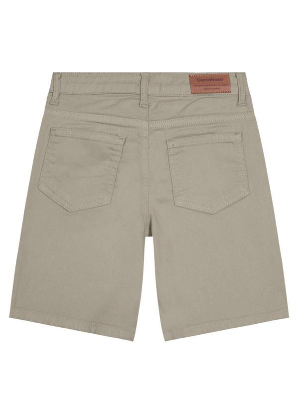 Carinhoso - Bermuda Comfort em Sarja Menino Marrom 2