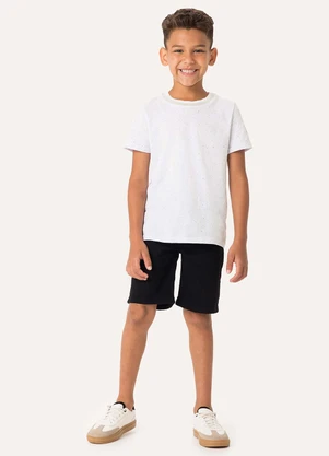 Carinhoso - Bermuda Comfort em Sarja Preto - CARINHOSO