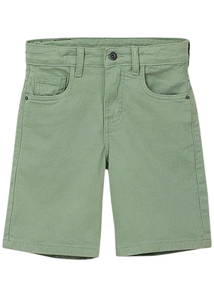 Carinhoso - Bermuda Comfort em Sarja Verde Musgo - CARINHOSO