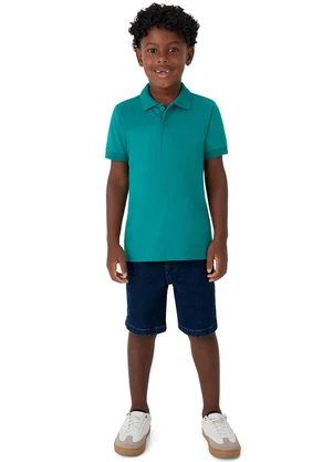 Malwee Kids - Bermuda Comfort Jeans Moletom Azul Escuro - MALWEE KIDS