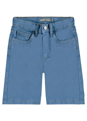 Malwee Kids - Bermuda Comfort Jeans Moletom Azul - MALWEE KIDS