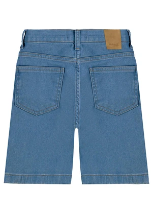 Malwee Kids - Bermuda Comfort Jeans Moletom Azul - MALWEE KIDS