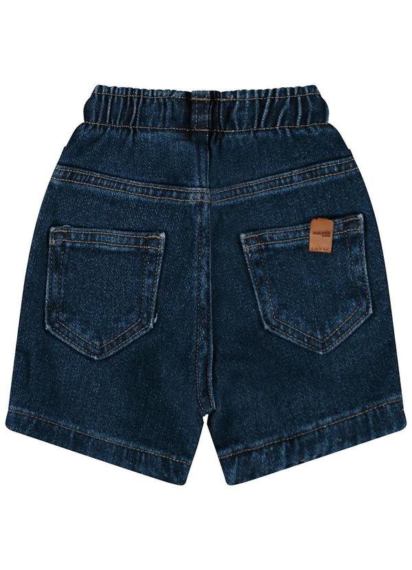 Malwee Kids - Bermuda Comfort Jeans Moletom Azul 2