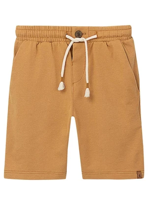 Carinhoso - Bermuda Comfort Piquet Caramelo - CARINHOSO