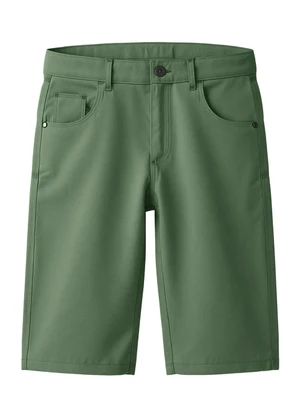 Carinhoso - Bermuda Comfort Sarja Verde Militar - CARINHOSO