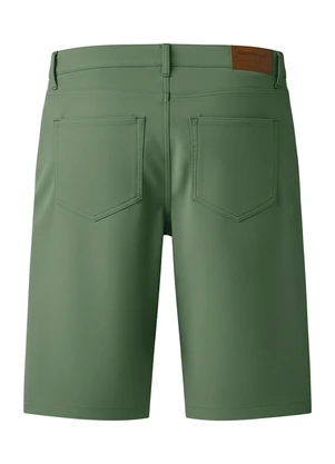 Carinhoso - Bermuda Comfort Sarja Verde Militar - CARINHOSO