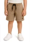 Carinhoso - Bermuda Comfort Texturizada Verde Esmeralda - variação: Cáqui