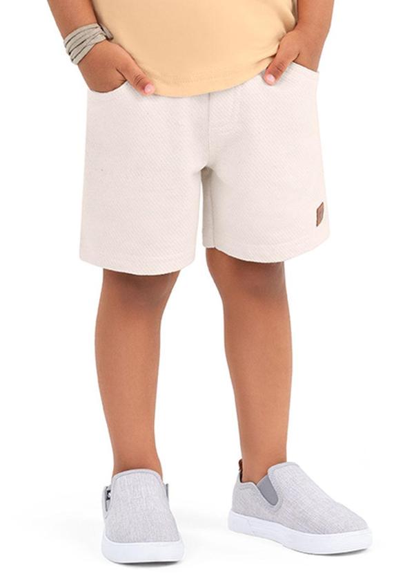 Alenice - Bermuda Comfy Menino Bege