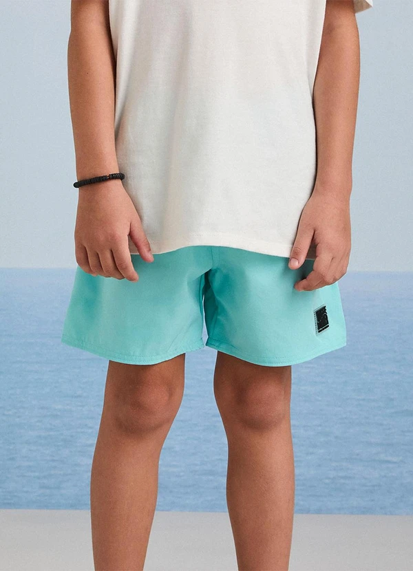 Youccie - Bermuda de Moletom Acqua Azul