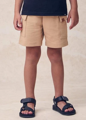 Youccie - Bermuda de Moletom Bege - YOUCCIE