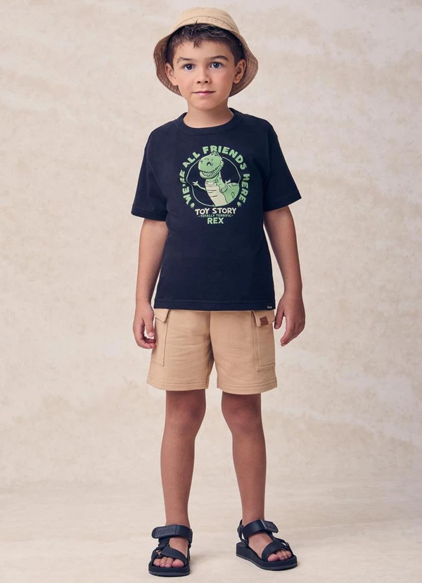 Youccie - Bermuda de Moletom Bege 3