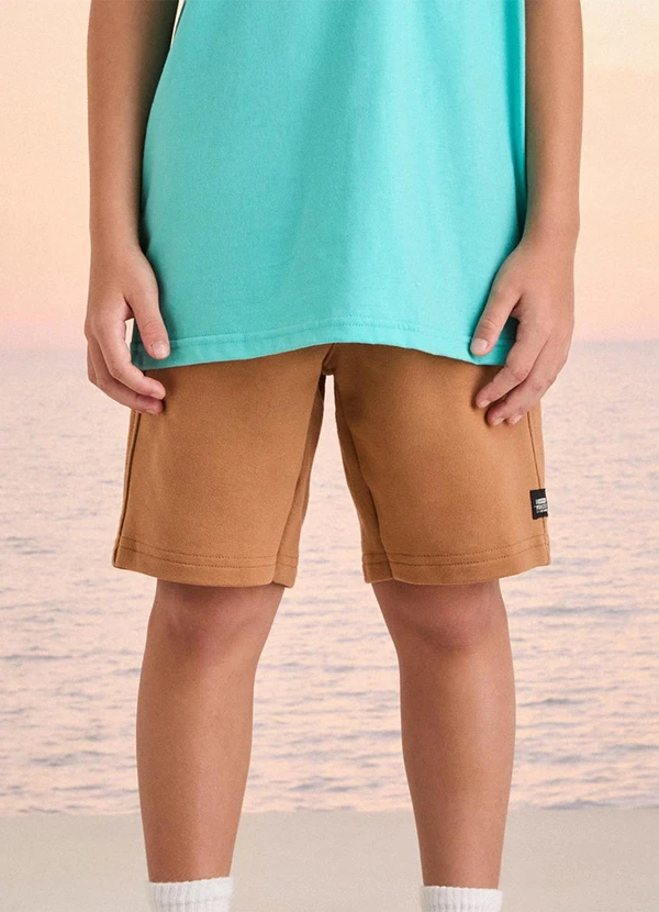 Youccie - Bermuda de Moletom Toffee Toffee