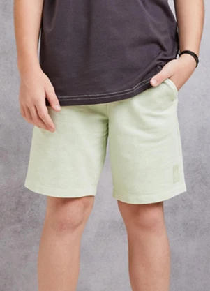 Youccie - Bermuda de Moletom Verde Verde - YOUCCIE