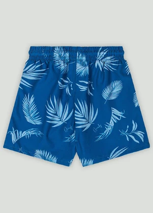 Bermuda de Praia Infantil Microfibra Quimby Azul - QUIMBY