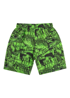 Quimby - Bermuda de Praia Infantil para Menino Verde - QUIMBY