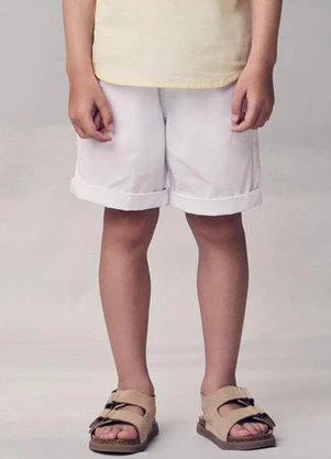 Youccie - Bermuda de Sarja Branco - YOUCCIE