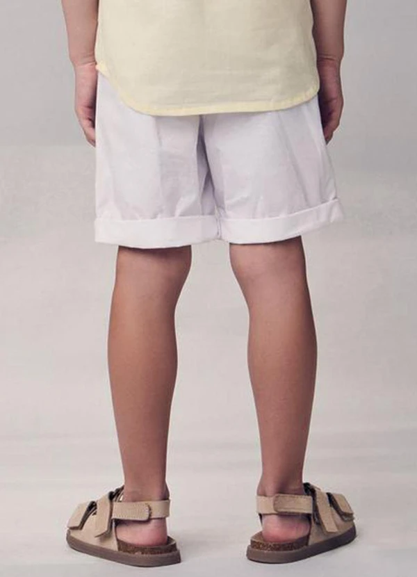 Youccie - Bermuda de Sarja Branco 2