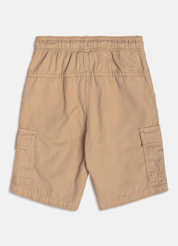 Youccie - Bermuda  de Sarja com Bolso Cargo Toffee 6