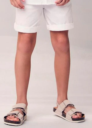 Youccie - Bermuda de Sarja com Cadarço Branco - YOUCCIE