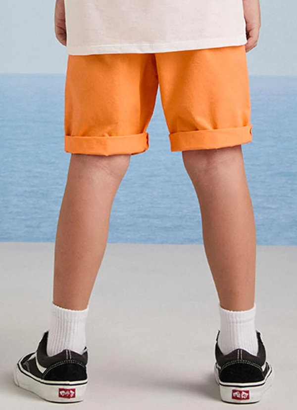 Youccie - Bermuda de Sarja Laranja com Cadarço Laranja 2