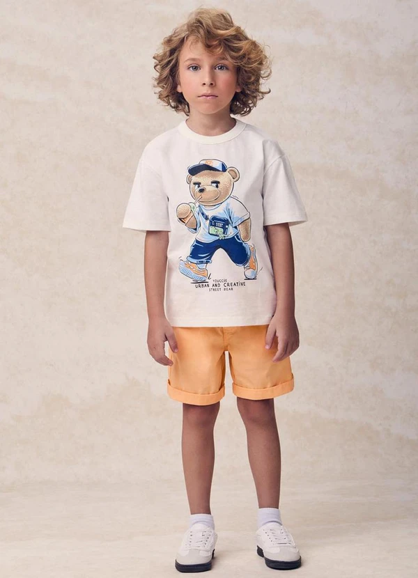 Youccie - Bermuda de Sarja Laranja 3