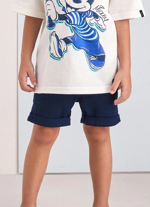 Youccie - Bermuda de Sarja Marinho Azul - YOUCCIE