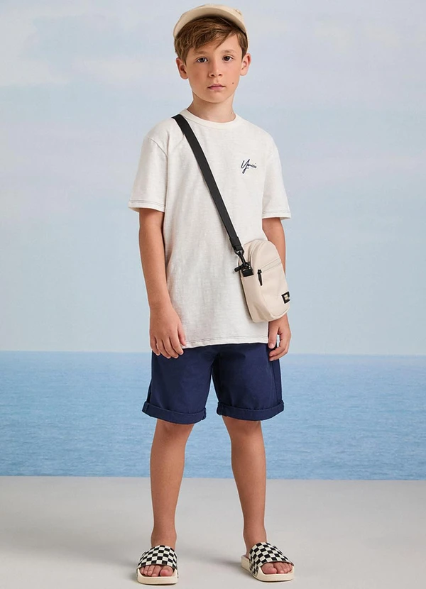 Youccie - Bermuda de Sarja Marinho com Cadarço Marinho 3