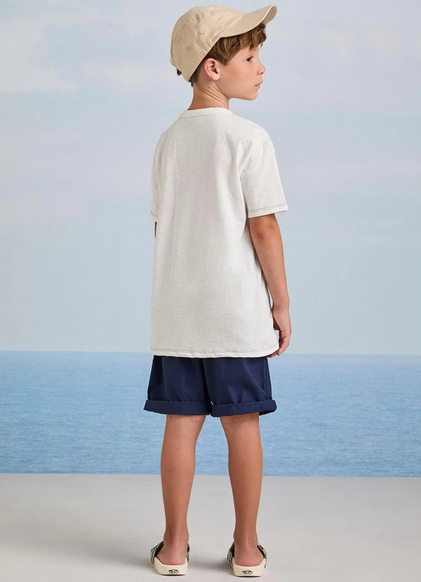 Youccie - Bermuda de Sarja Marinho com Cadarço Marinho 4