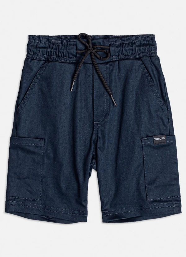 Youccie - Bermuda de Sarja Marinho Preto 4