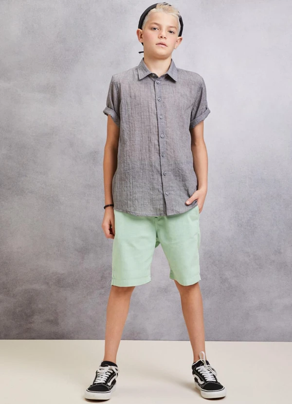 Youccie - Bermuda de Sarja Verde Menta Verde 3