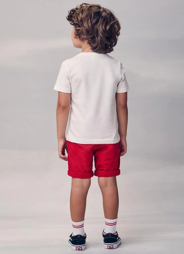 Youccie - Bermuda de Sarja Vermelho 4